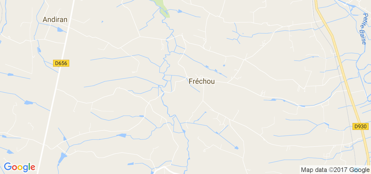 map de la ville de Fréchou