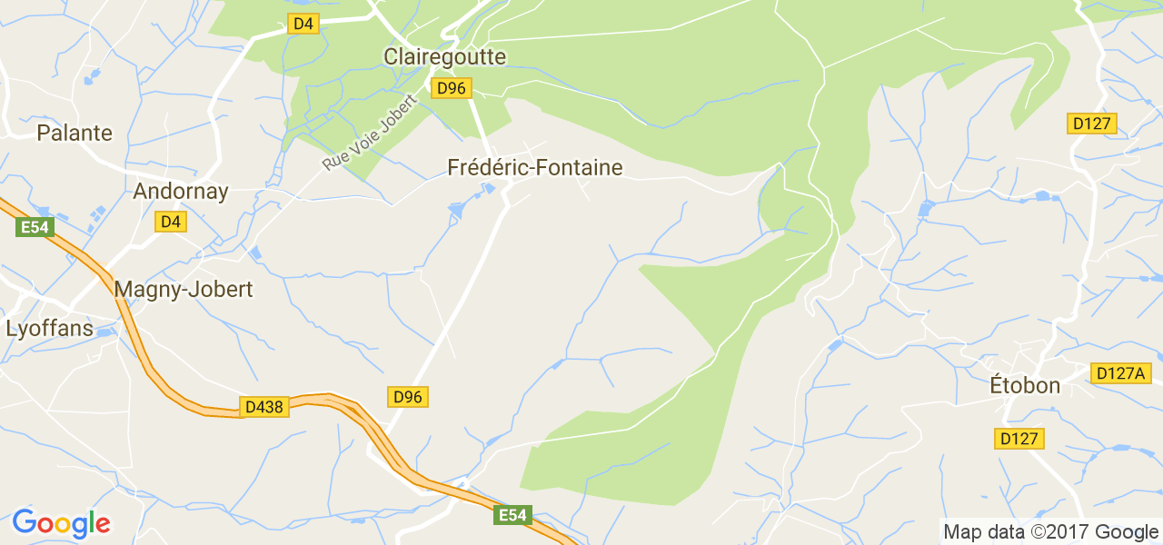 map de la ville de Frédéric-Fontaine