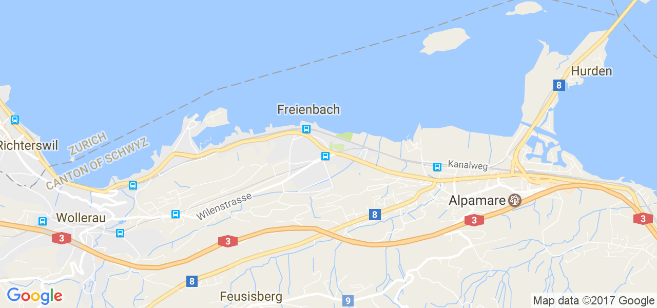 map de la ville de Freienbach