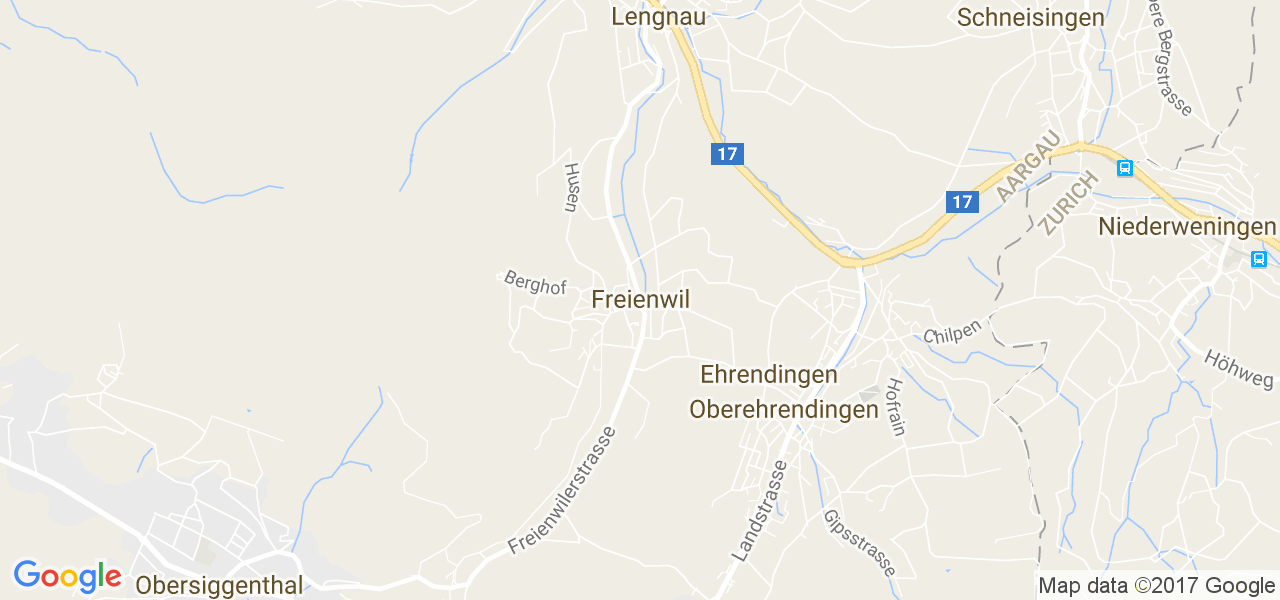 map de la ville de Freienwil