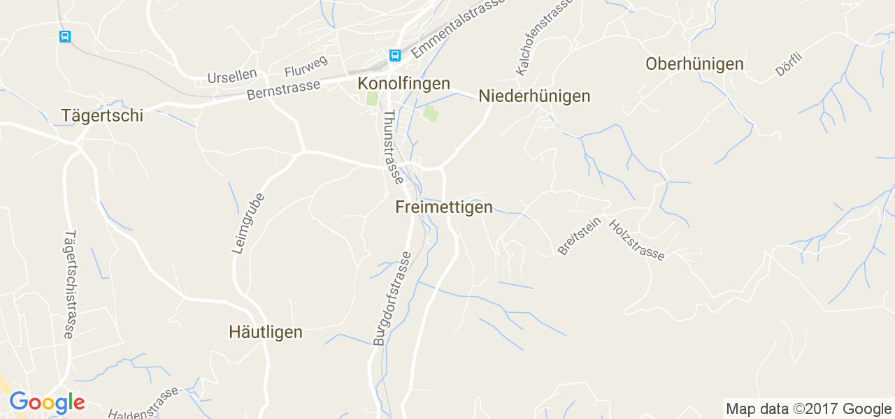 map de la ville de Freimettigen