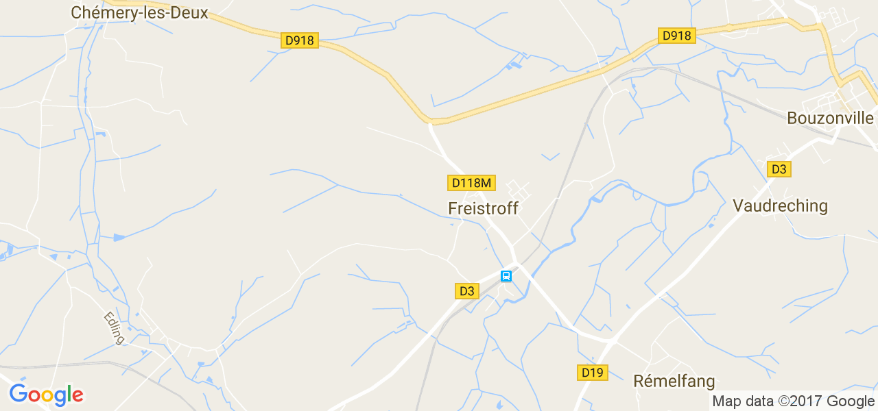 map de la ville de Freistroff