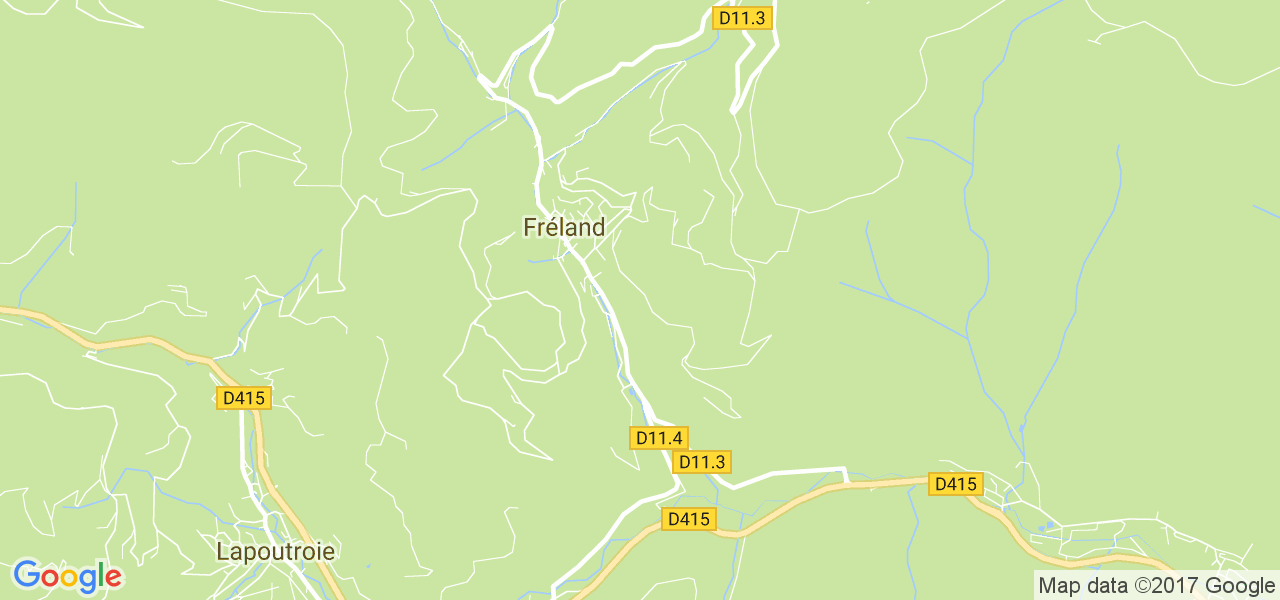 map de la ville de Fréland