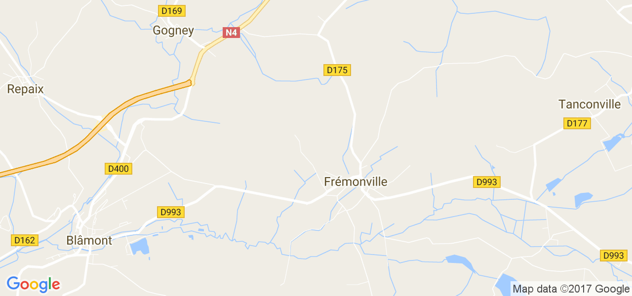 map de la ville de Frémonville