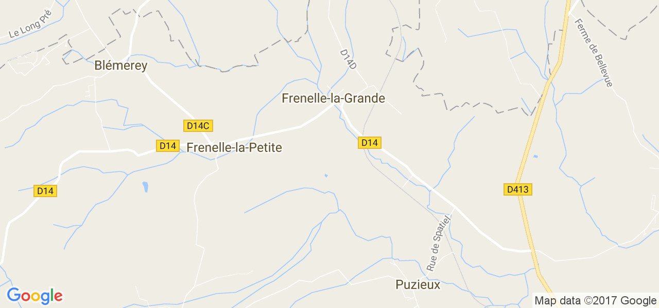 map de la ville de Frenelle-la-Grande