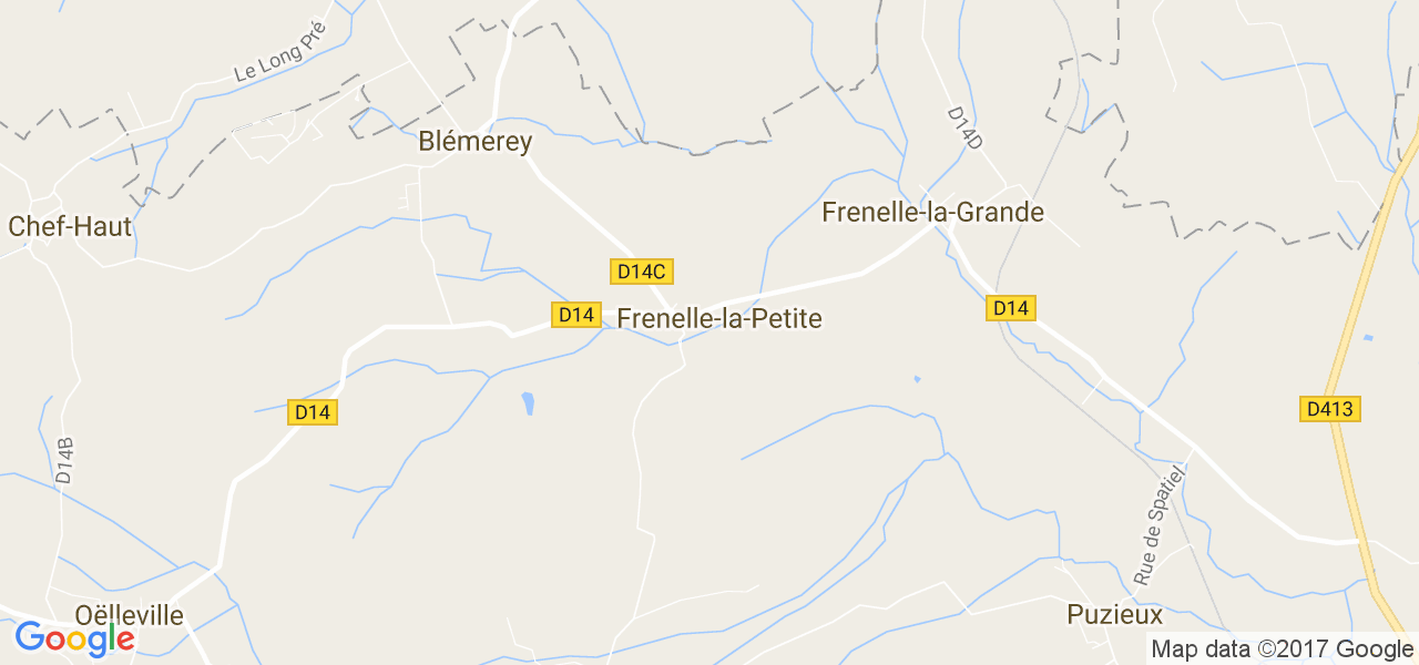 map de la ville de Frenelle-la-Petite