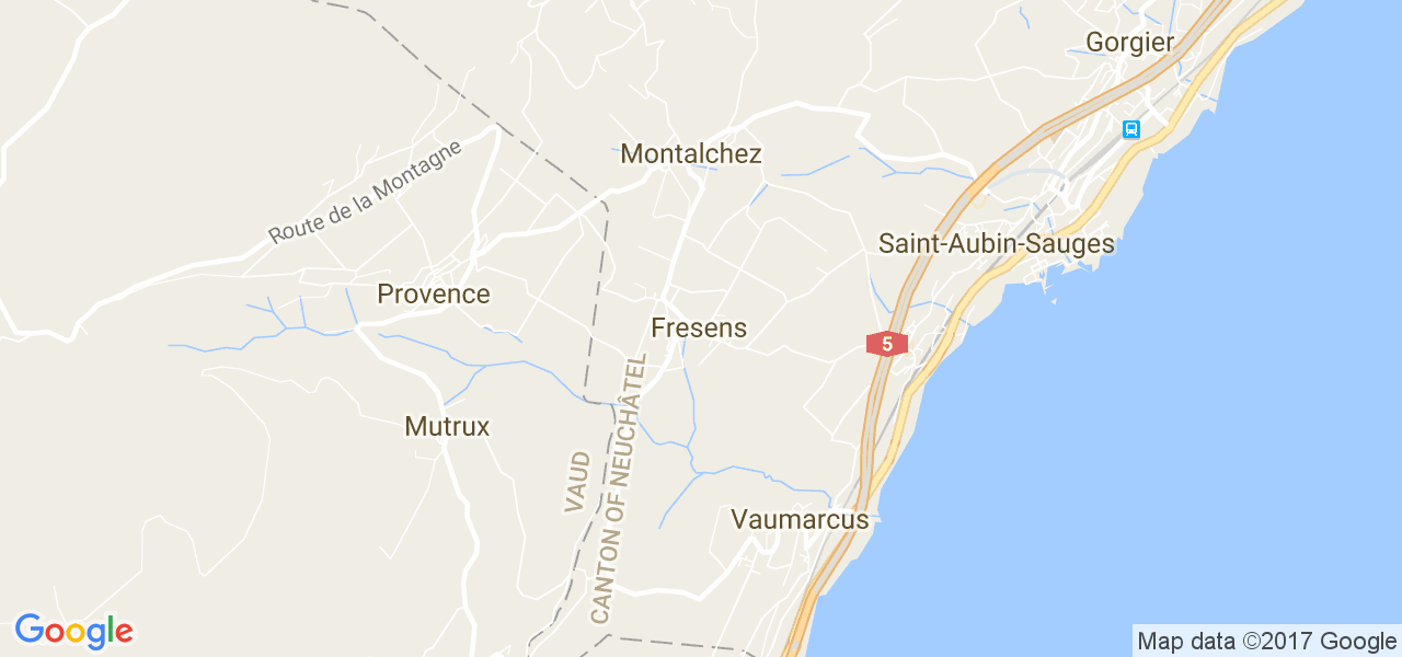 map de la ville de Fresens