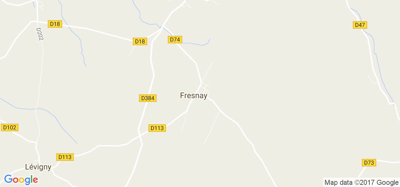 map de la ville de Fresnay