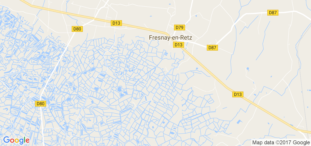 map de la ville de Fresnay-en-Retz