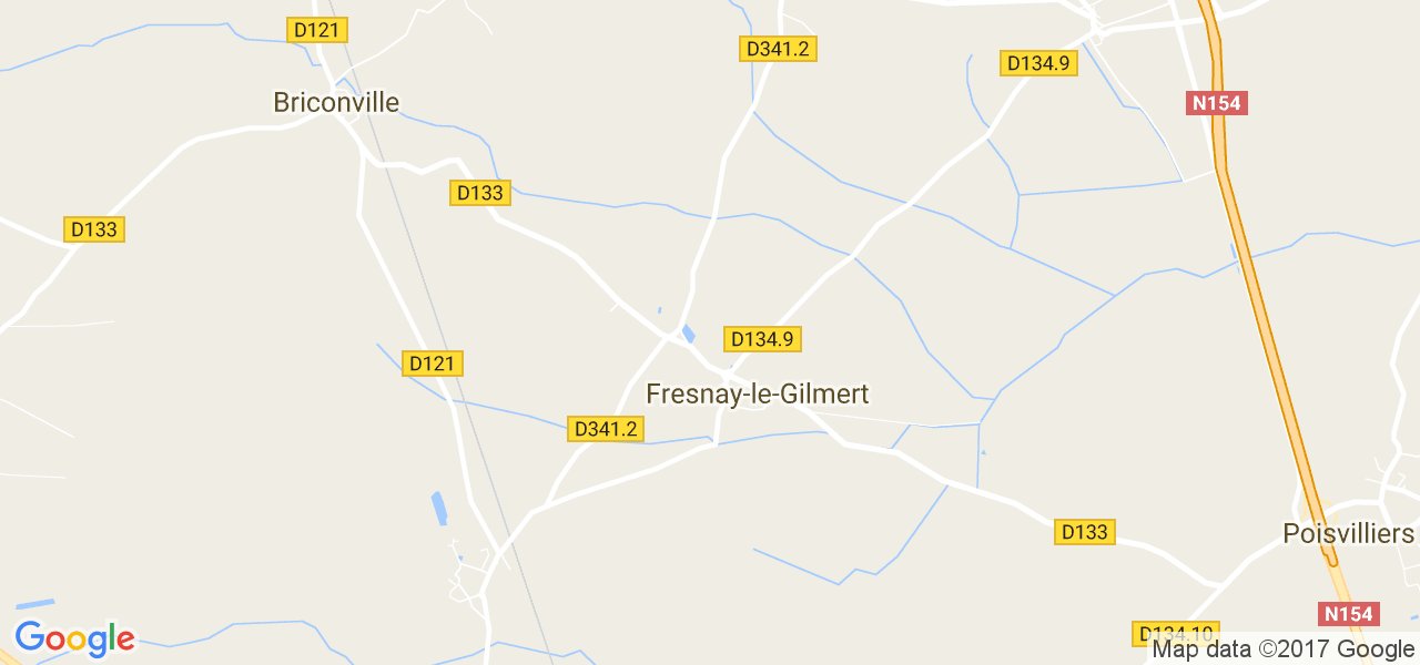 map de la ville de Fresnay-le-Gilmert