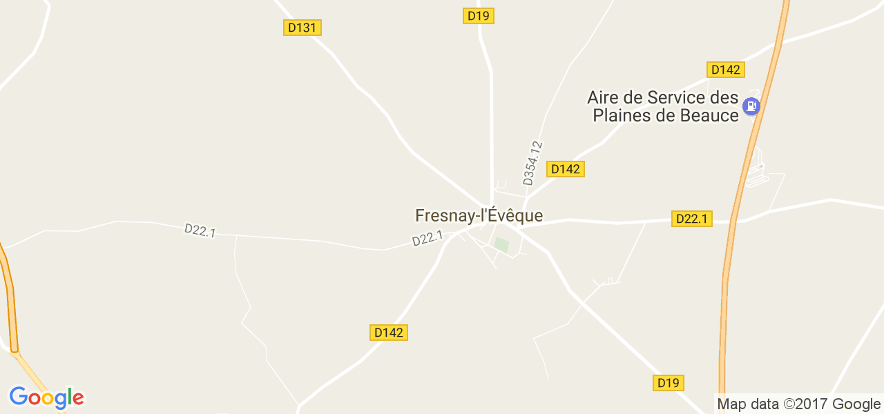 map de la ville de Fresnay-l'Évêque