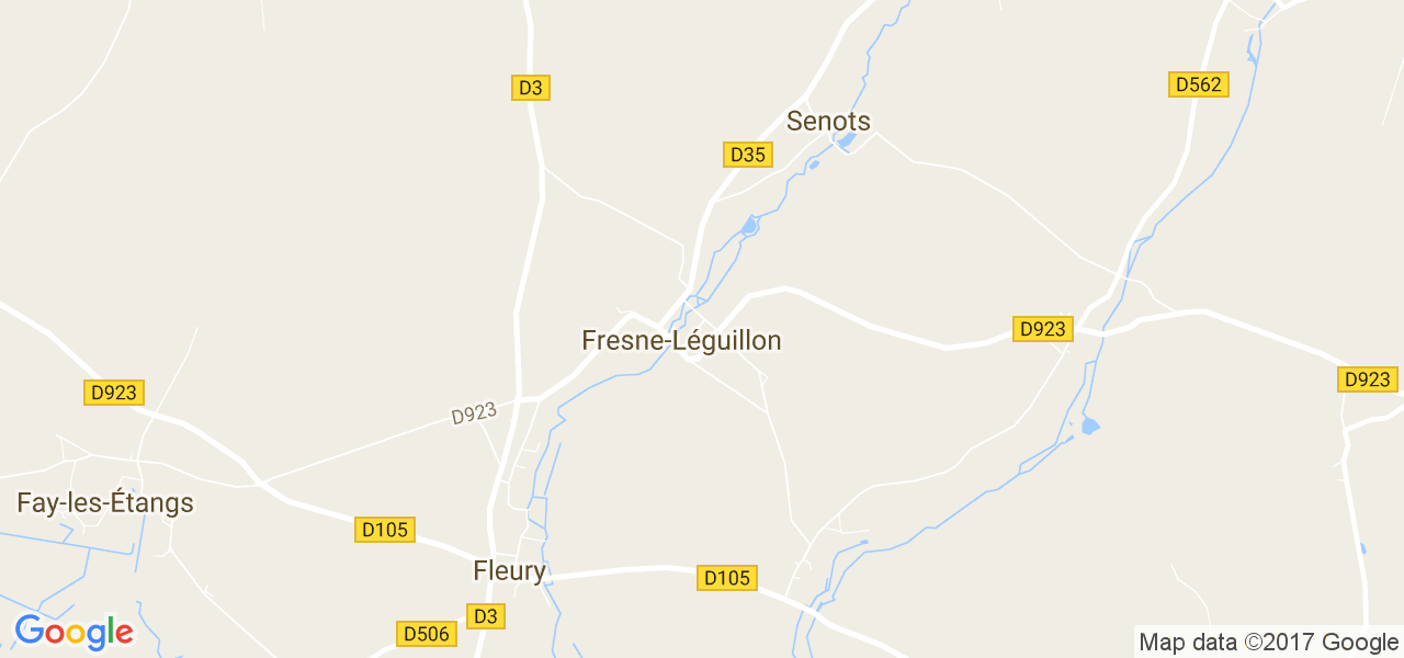 map de la ville de Fresne-Léguillon