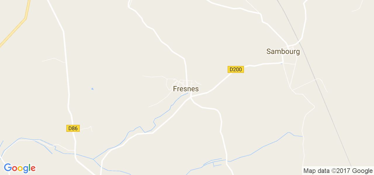 map de la ville de Fresnes