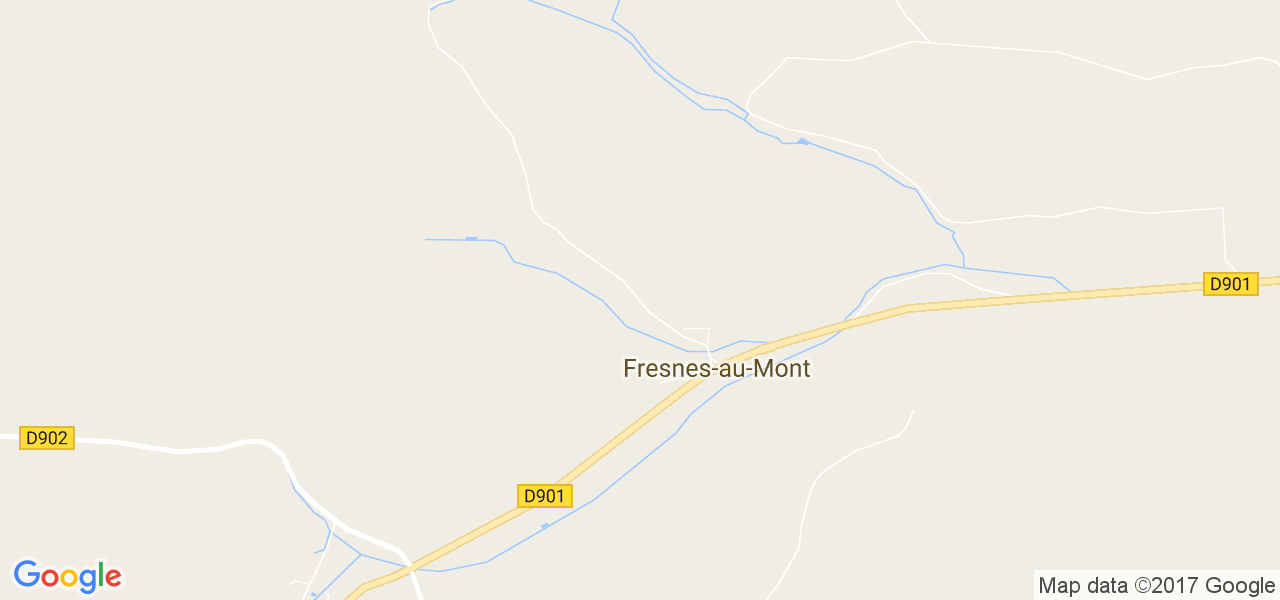 map de la ville de Fresnes-au-Mont