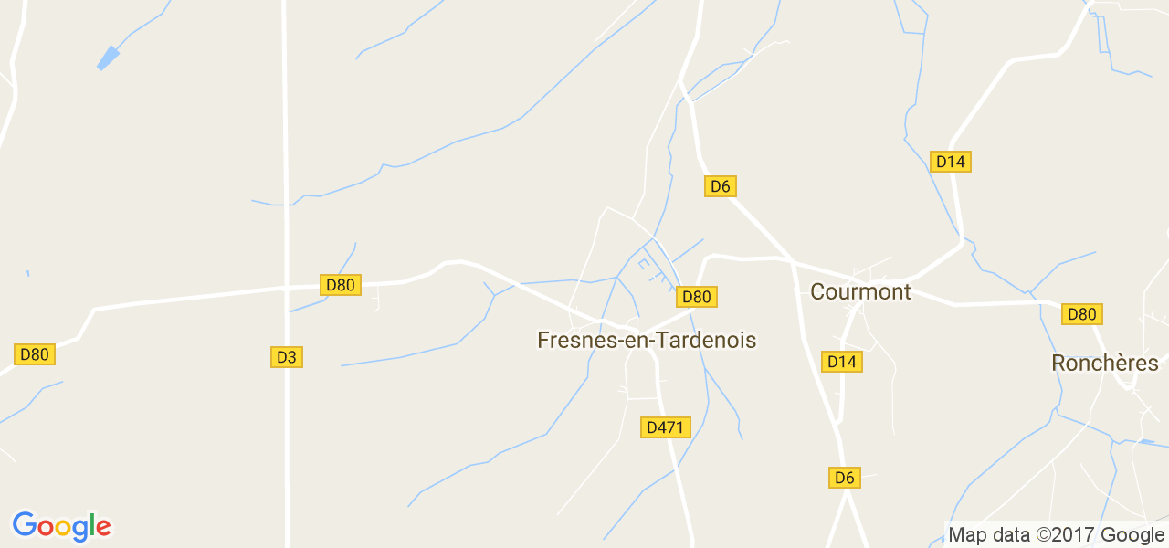 map de la ville de Fresnes-en-Tardenois