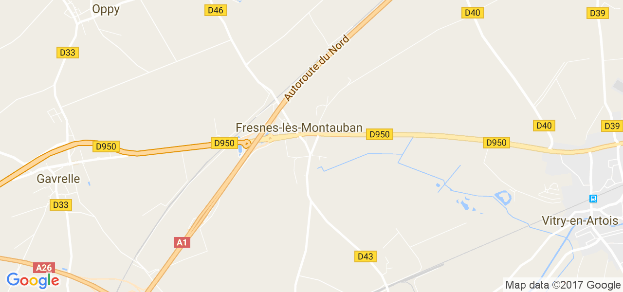 map de la ville de Fresnes-lès-Montauban