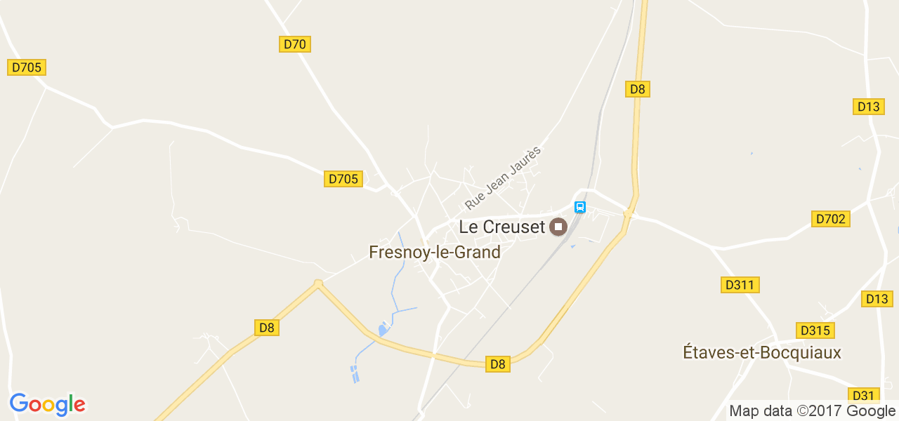 map de la ville de Fresnoy-le-Grand