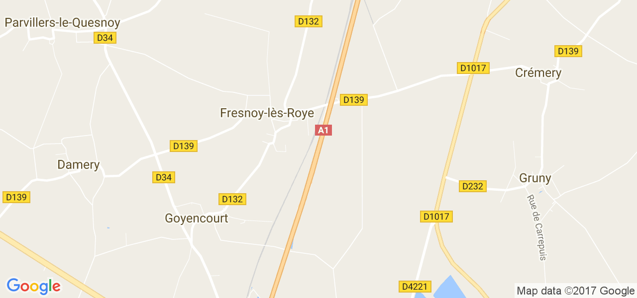 map de la ville de Fresnoy-lès-Roye