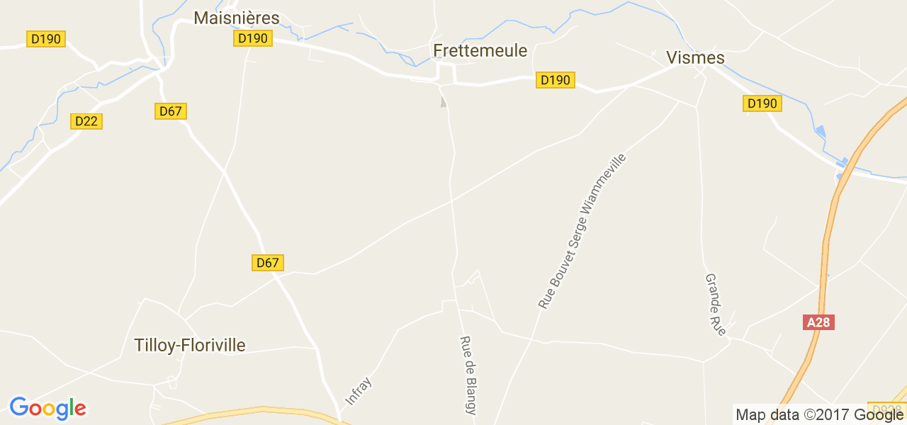 map de la ville de Frettemeule