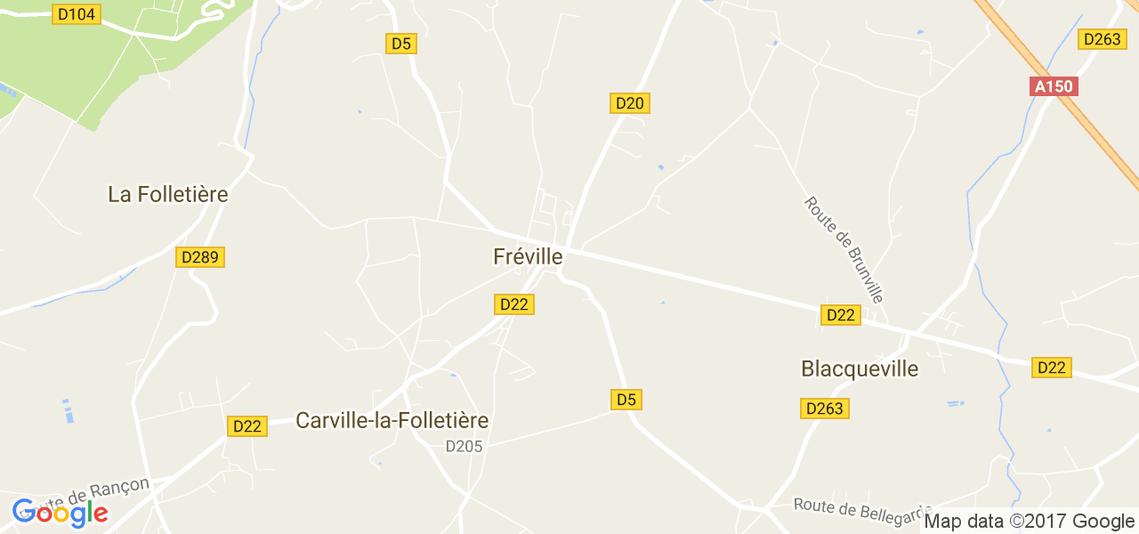 map de la ville de Fréville