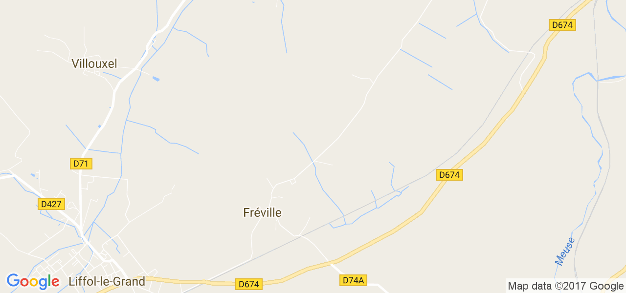 map de la ville de Fréville