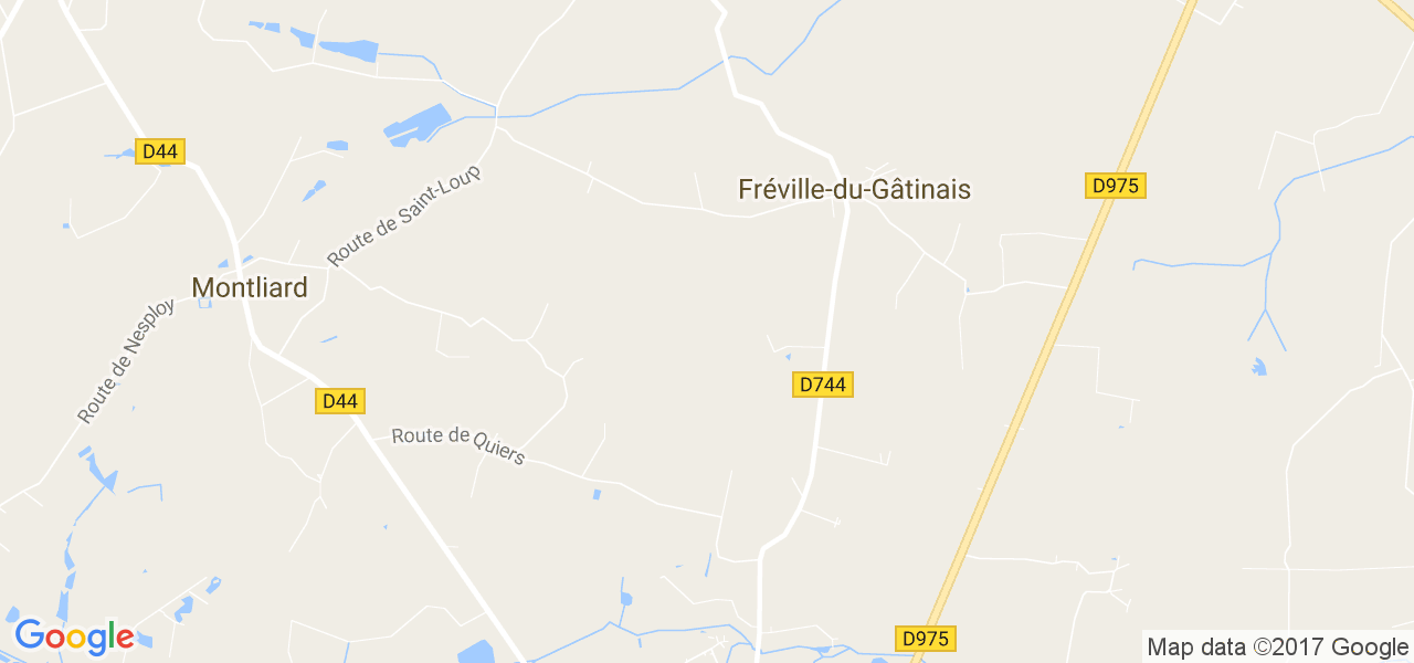 map de la ville de Fréville-du-Gâtinais