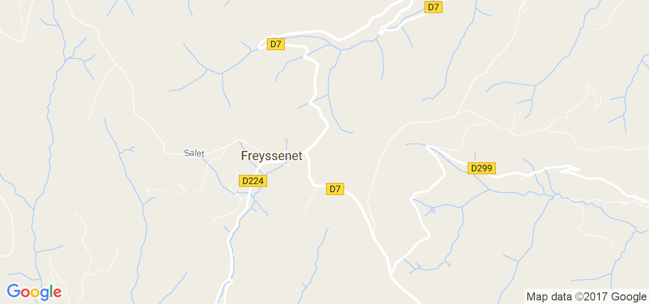 map de la ville de Freyssenet