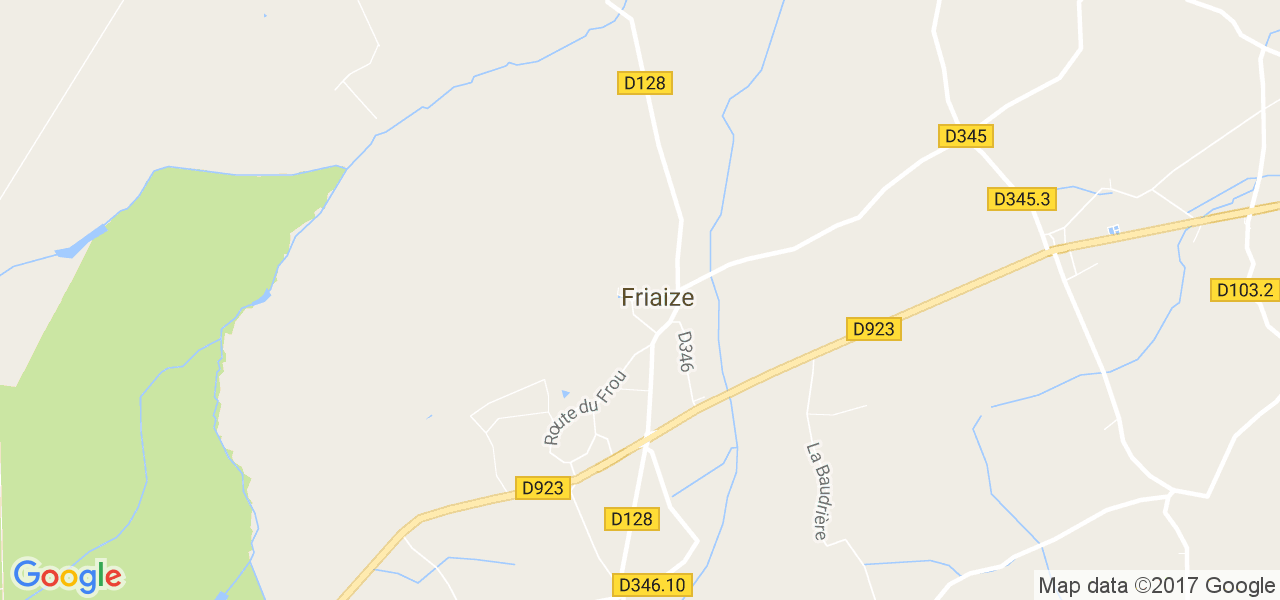 map de la ville de Friaize