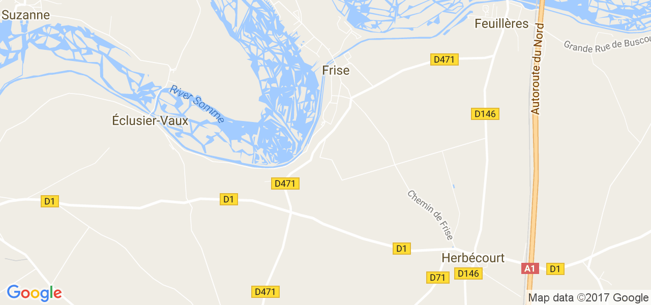 map de la ville de Frise