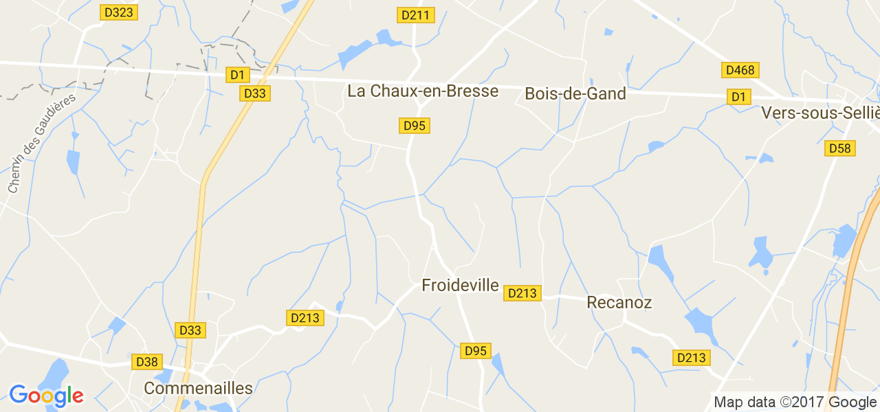 map de la ville de Froideville