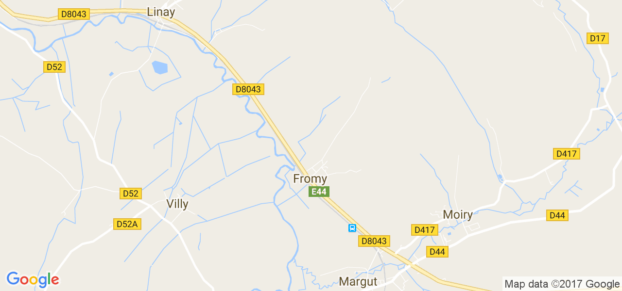 map de la ville de Fromy