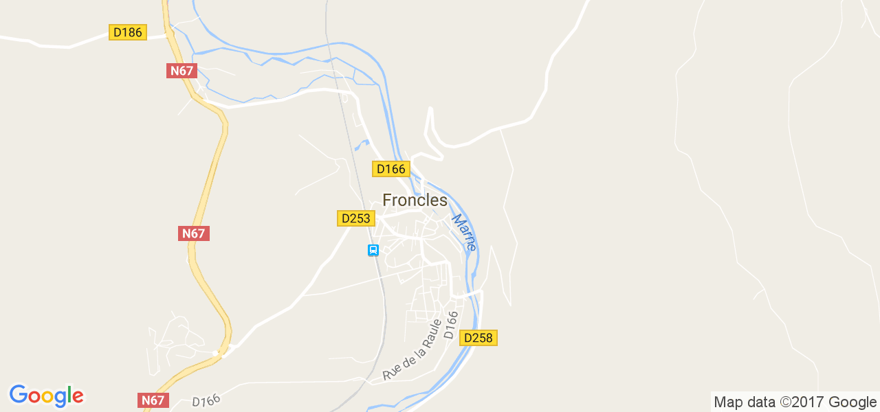 map de la ville de Froncles