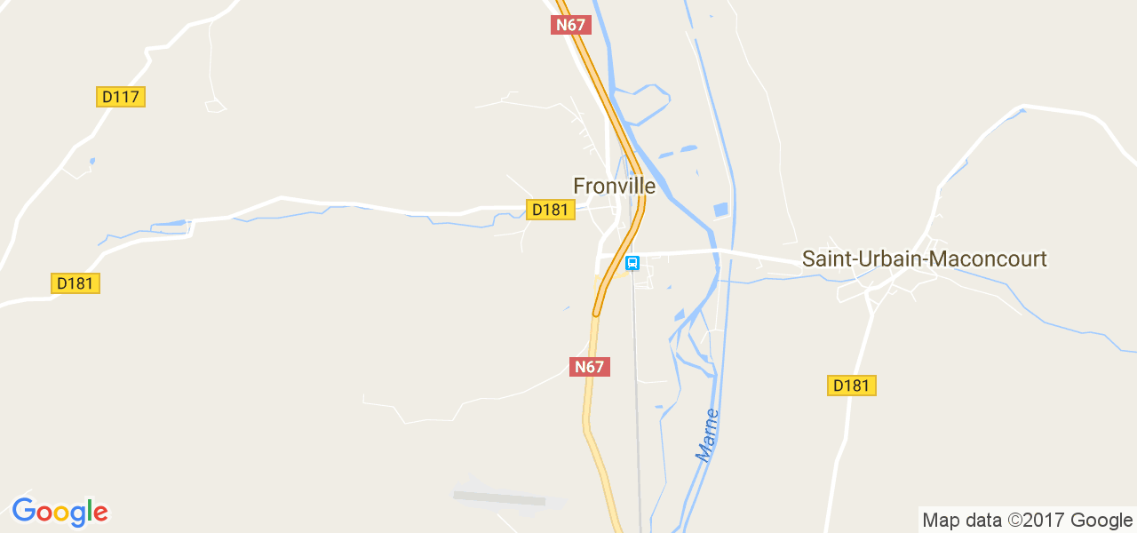 map de la ville de Fronville