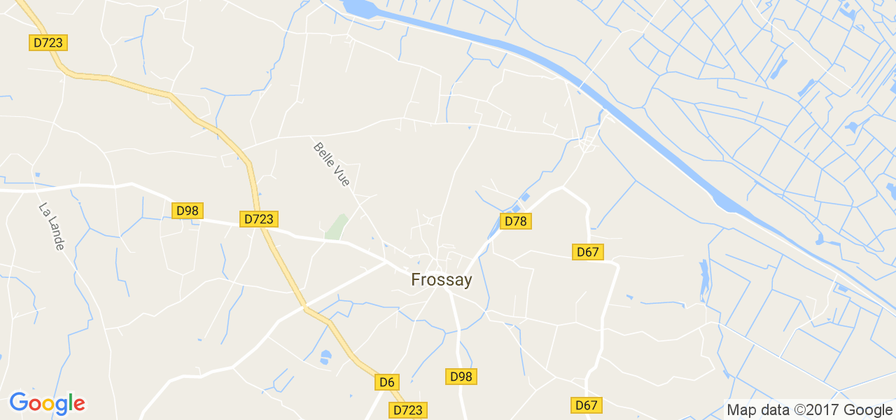 map de la ville de Frossay