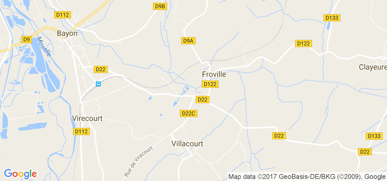 map de la ville de Froville