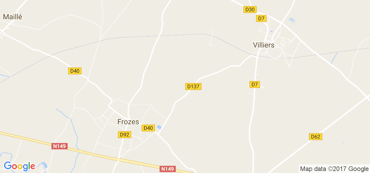 map de la ville de Frozes