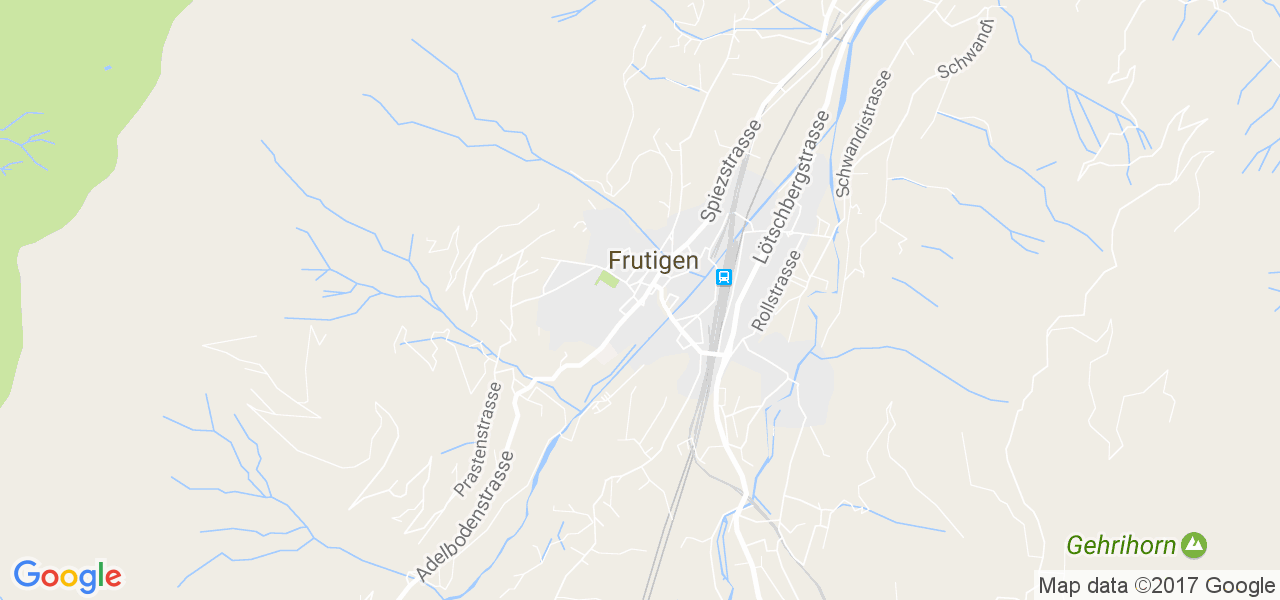 map de la ville de Frutigen