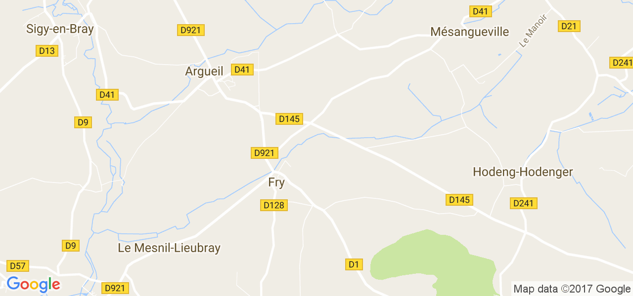 map de la ville de Fry