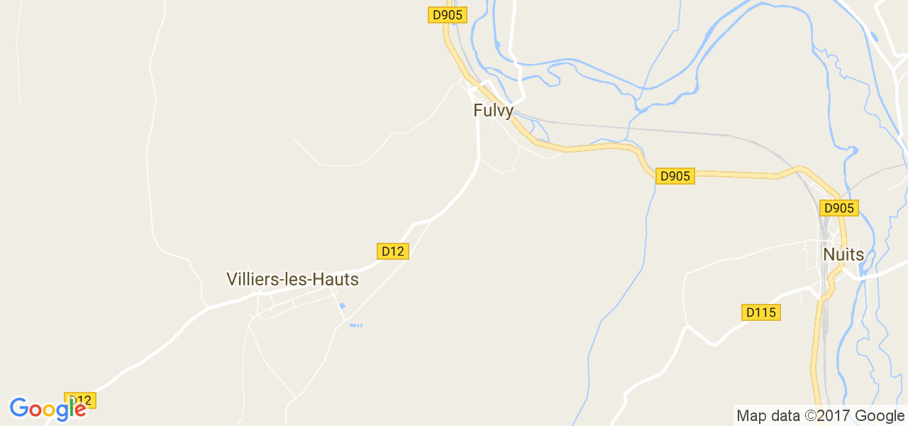 map de la ville de Fulvy