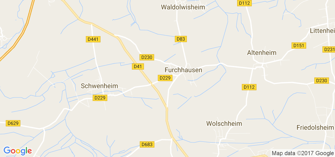 map de la ville de Furchhausen