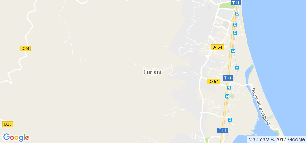 map de la ville de Furiani