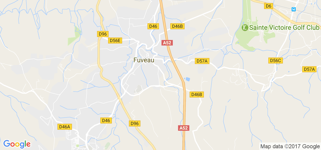 map de la ville de Fuveau