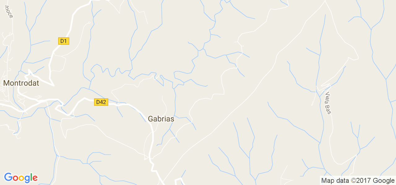 map de la ville de Gabrias