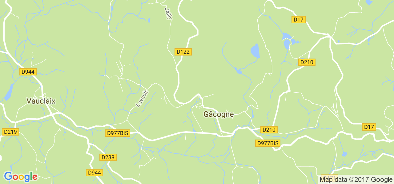 map de la ville de Gâcogne