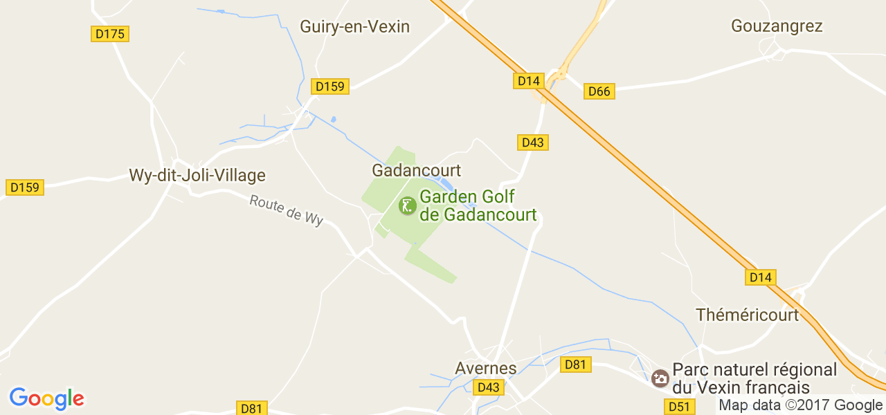 map de la ville de Gadancourt