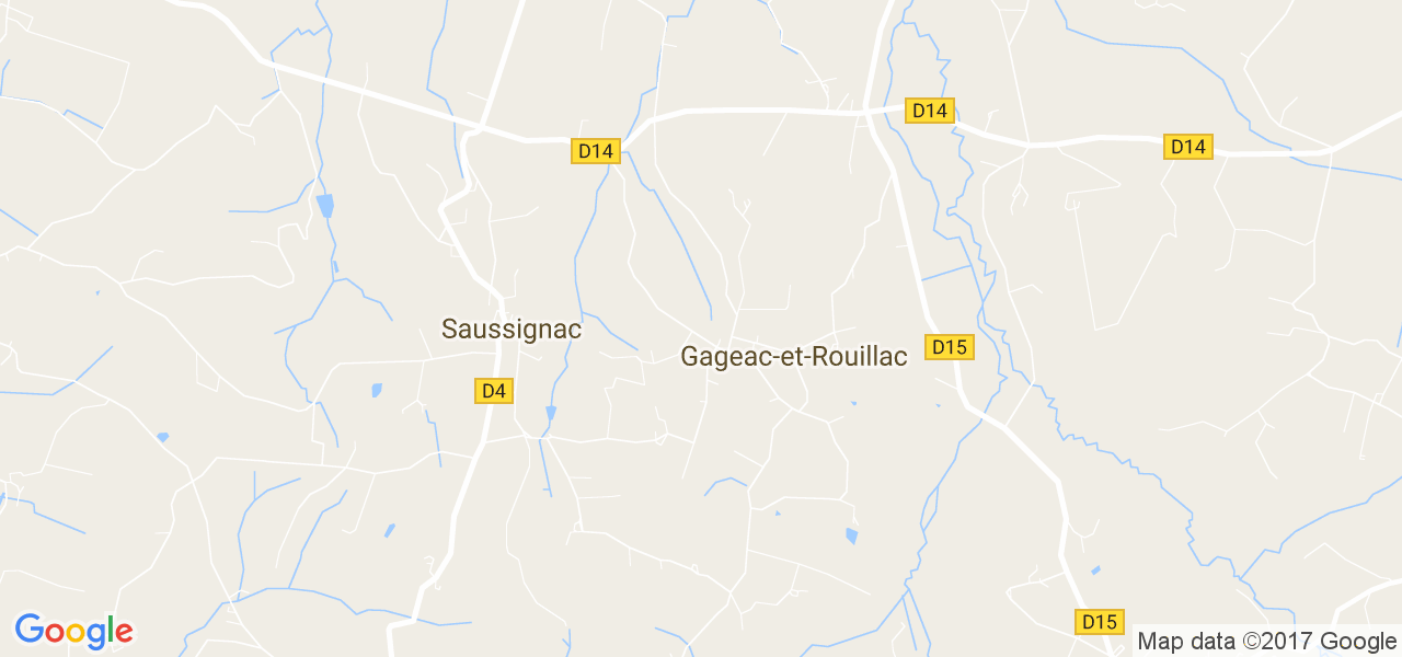 map de la ville de Gageac-et-Rouillac