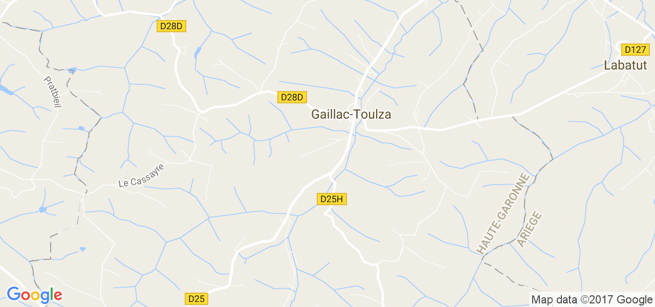 map de la ville de Gaillac-Toulza