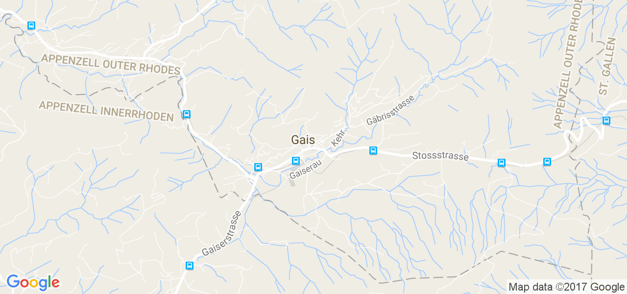 map de la ville de Gais