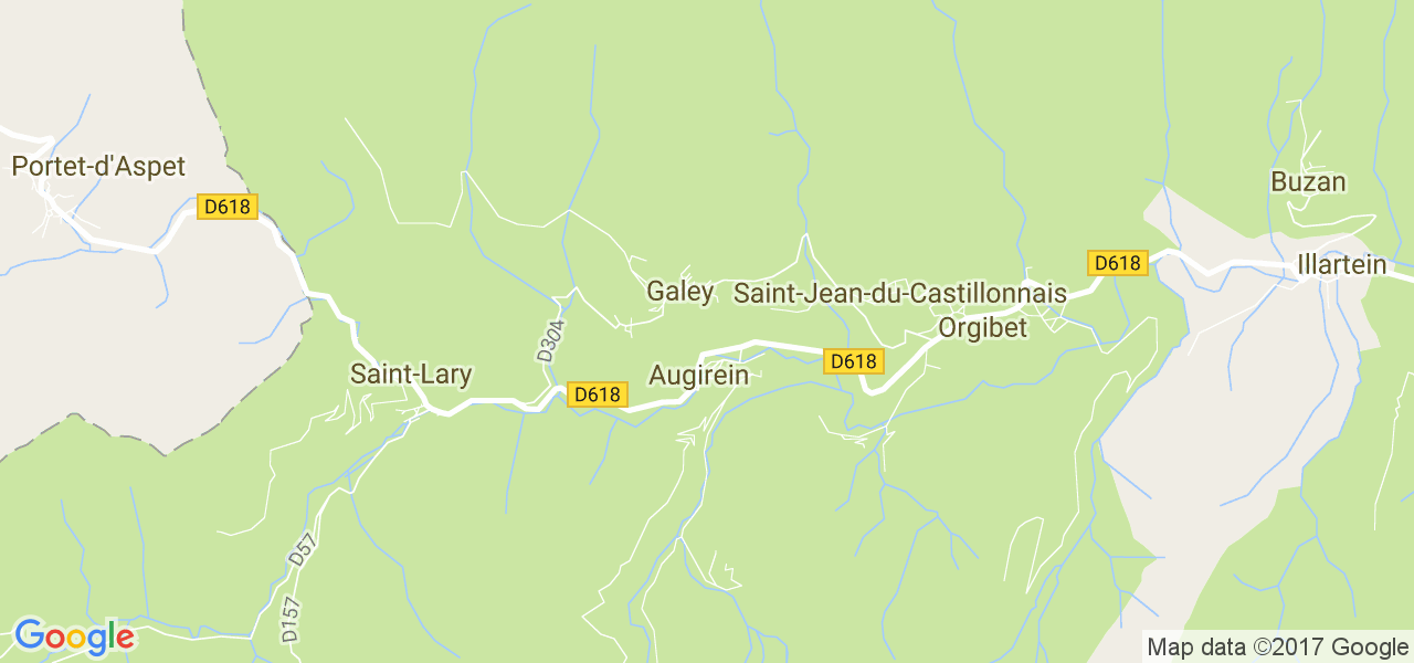 map de la ville de Galey