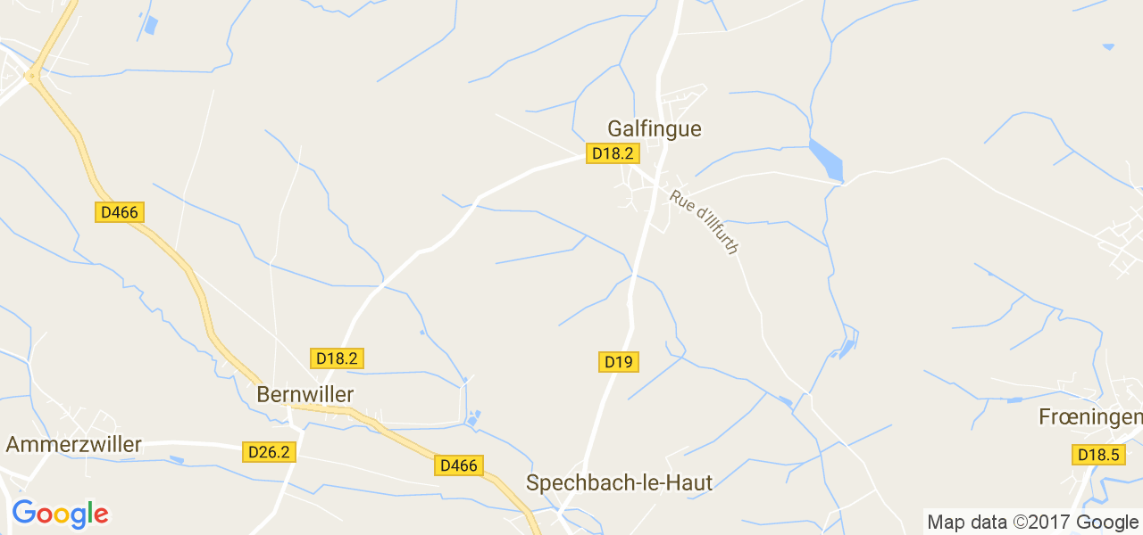 map de la ville de Galfingue